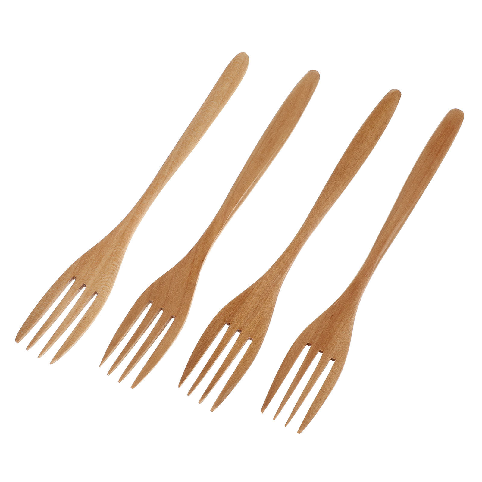 Kitchen Gadgets Gold - 1 Set 4 Buah Garpu Kayu,
