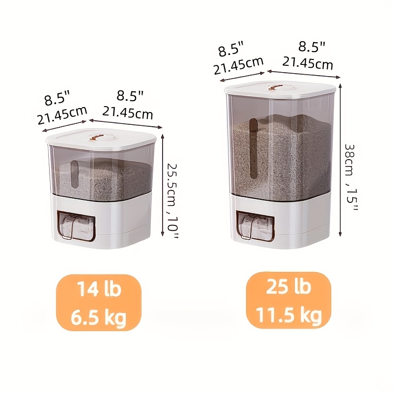 Dispenser Beras 14LB, Wadah Pe - Kitchen Gadgets Organizer ulasan dan harga