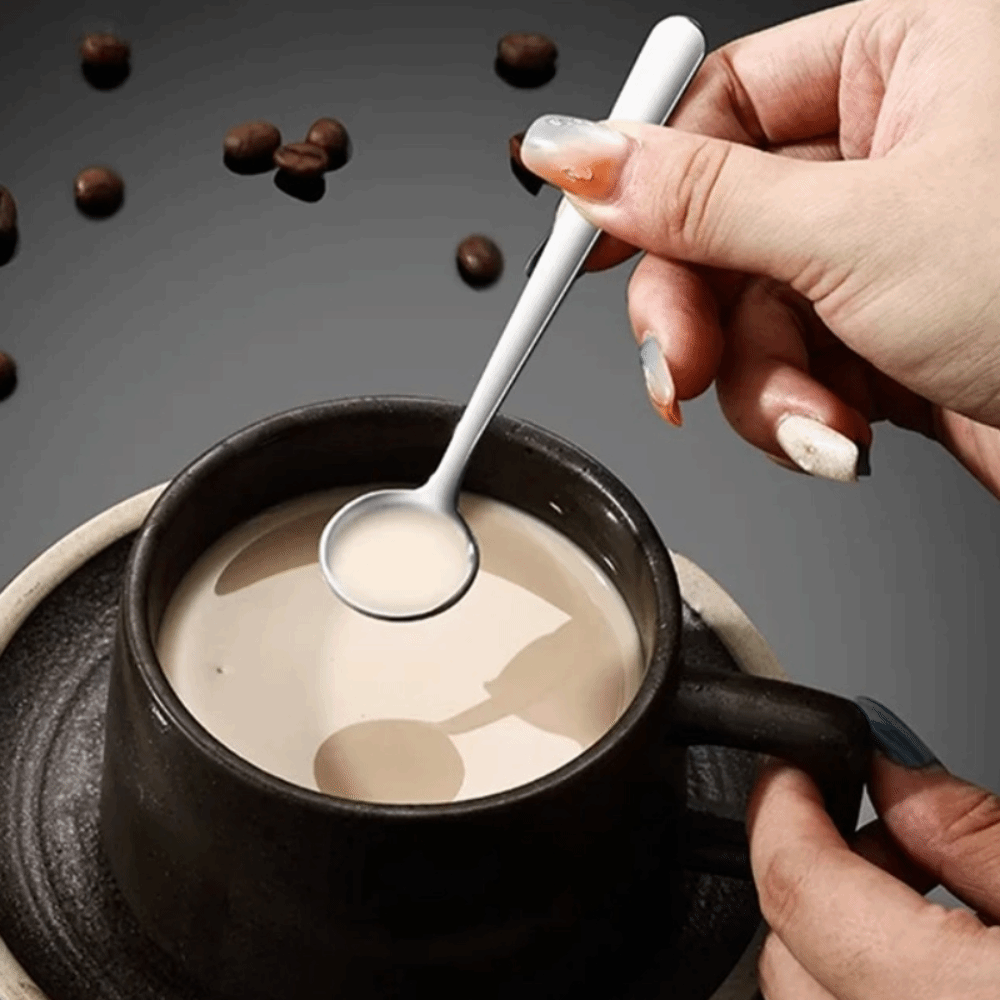 10 Buah Sendok Kecil Baja Taha - Kitchen Gadgets Gold ulasan dan harga